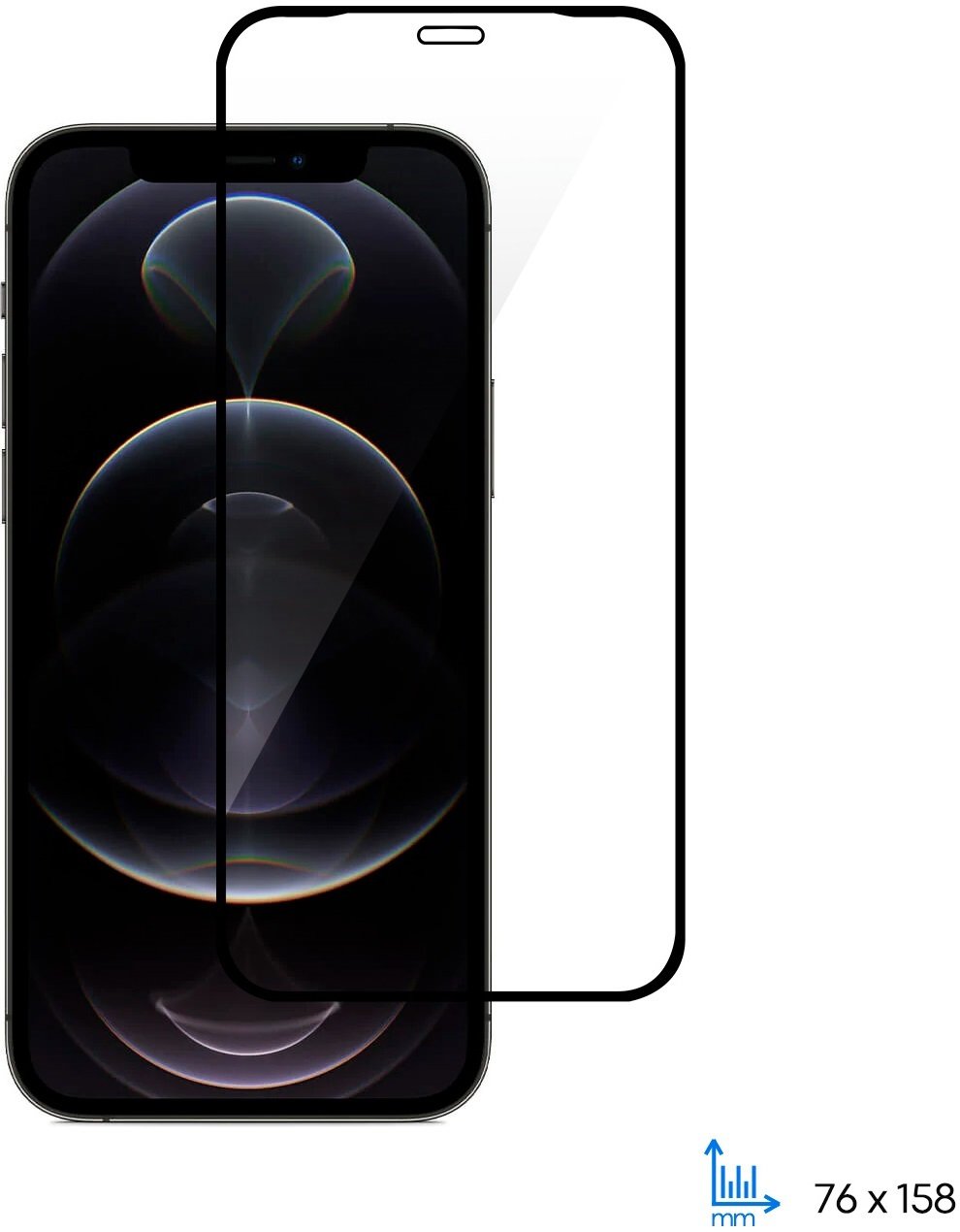 Защитное стекло 2E для Apple iPhone 12 Pro Max 2.5D FCFG Black Border фото 