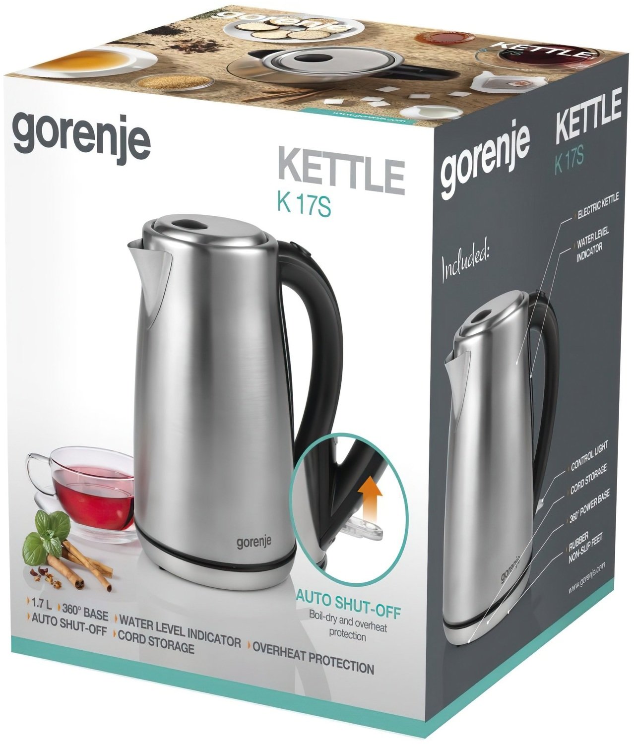 ≡ Електрочайник Gorenje K17S – купити в Києві | ціни і відгуки