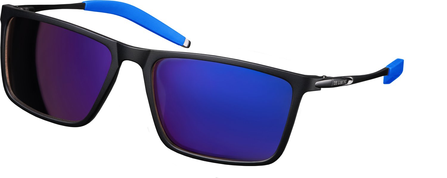 Защитные очки 2Е Gaming Anti-blue Glasses Black-Blue (2E-GLS310BB) фото 