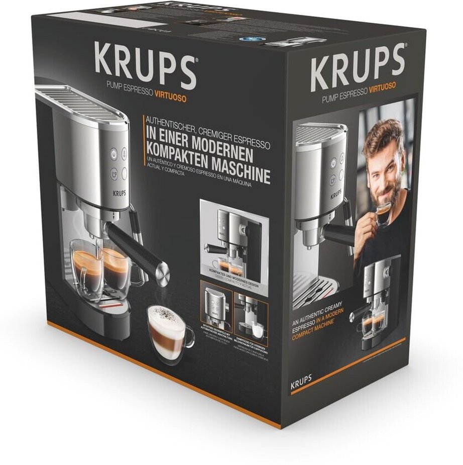 Krups Virtuoso XP 442C stainless steel (XP442C11) - buy coffee Maker:  prices, reviews, specifications > price in stores Ukraine: Kyiv,  Dnepropetrovsk, Lviv, Odessa