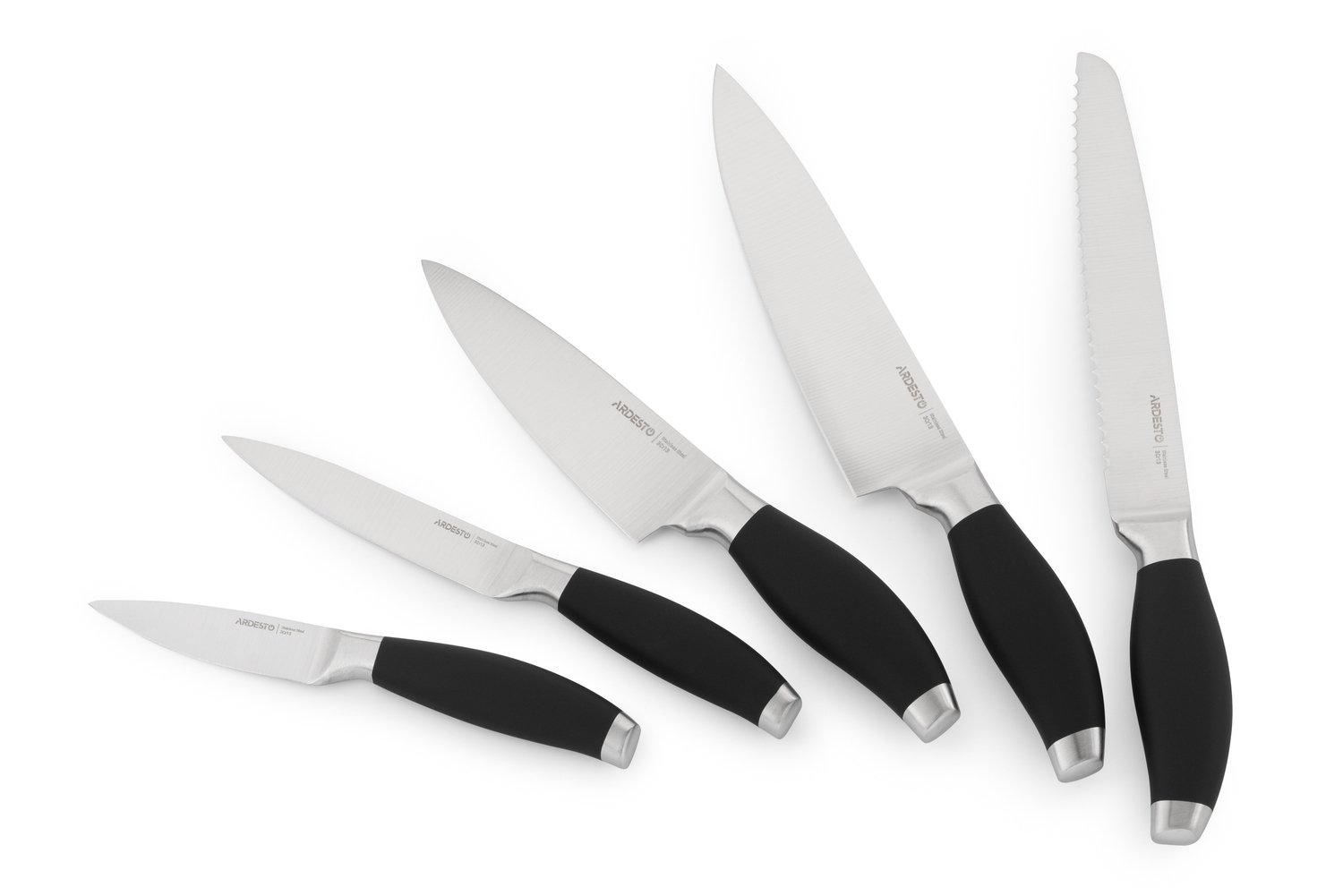  Набір ножів Ardesto Gemini 6 предметів, нержавіюча сталь, пластик (AR2106SB) фото
