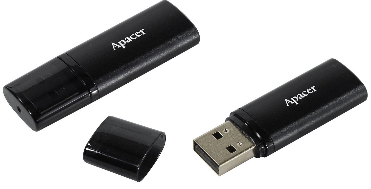 Накопичувач APACER 32GB USB 3.1 AH25B Black (AP32GAH25BB-1)фото