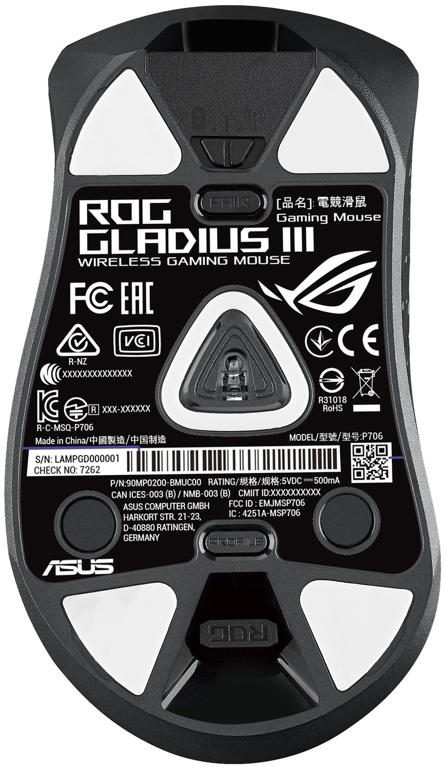 Игровая мышь Asus ROG Gladius III WL Black (90MP0200-BMUA00) – купить в  Киеве цена и отзывы в MOYO