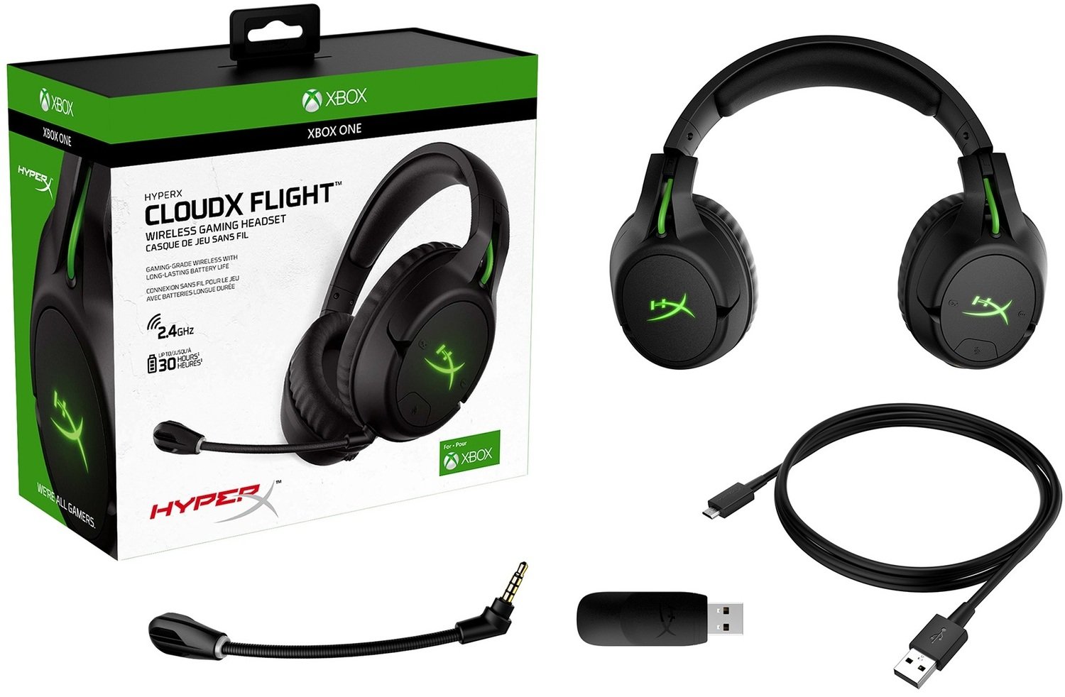 Игровая гарнитура HyperX CloudX Flight для Xbox One (HX-HSCFX-BK) фото 