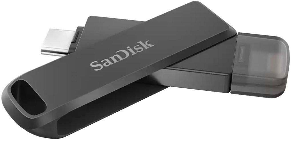Накопитель SanDisk 128GB iXpand Drive Luxe Type-C/Lightning Apple фото 