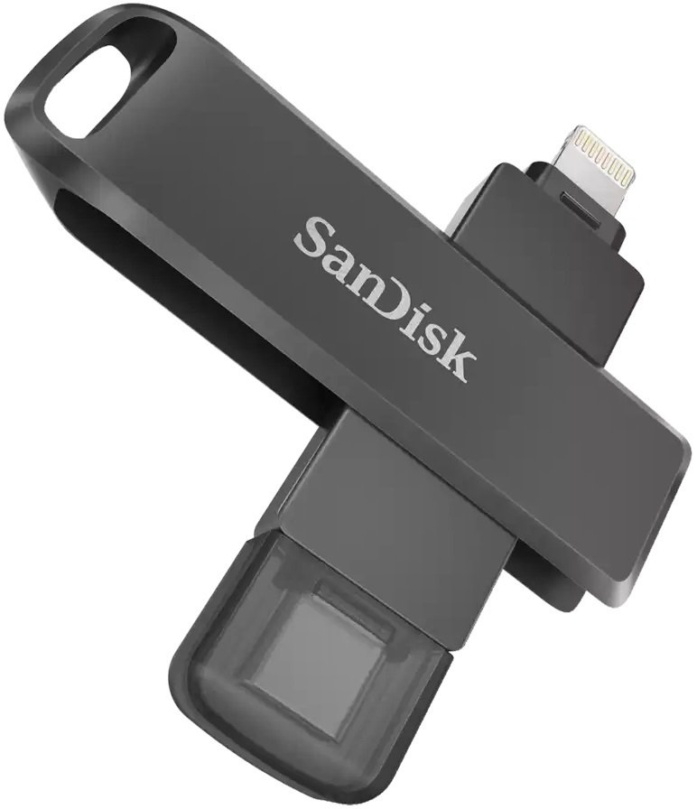 Накопитель SanDisk 128GB iXpand Drive Luxe Type-C/Lightning Apple фото 