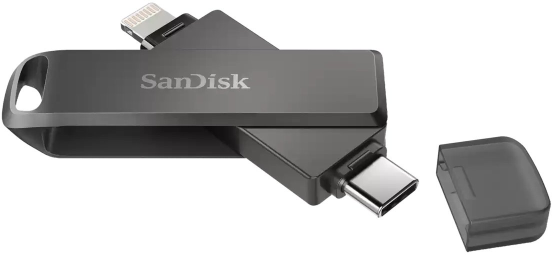 Накопичувач SanDisk 64GB iXpand Drive Type-C/Lightning Appleфото