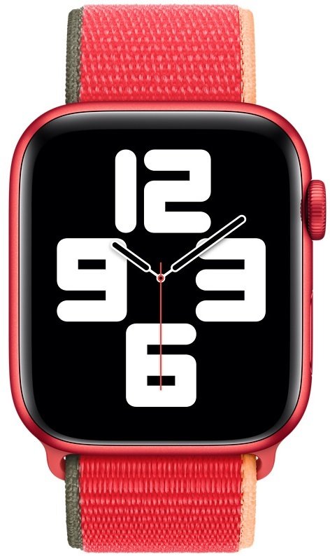 apple watch 44mm product red sport loop