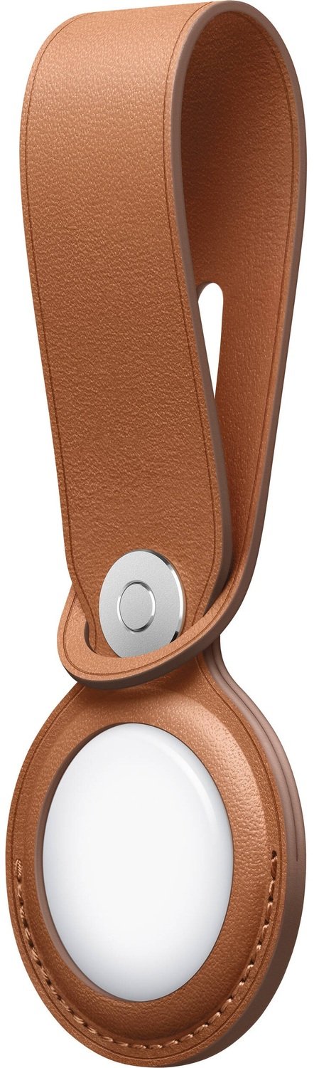 Чехол Apple для AirTag Leather Loop Saddle Brown (MX4A2ZM/A) фото 