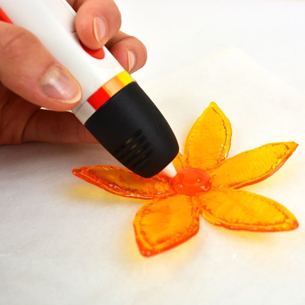 Набор картриджей для 3D ручки Polaroid Candy pen, лимон, желтый ( 40шт) фото 