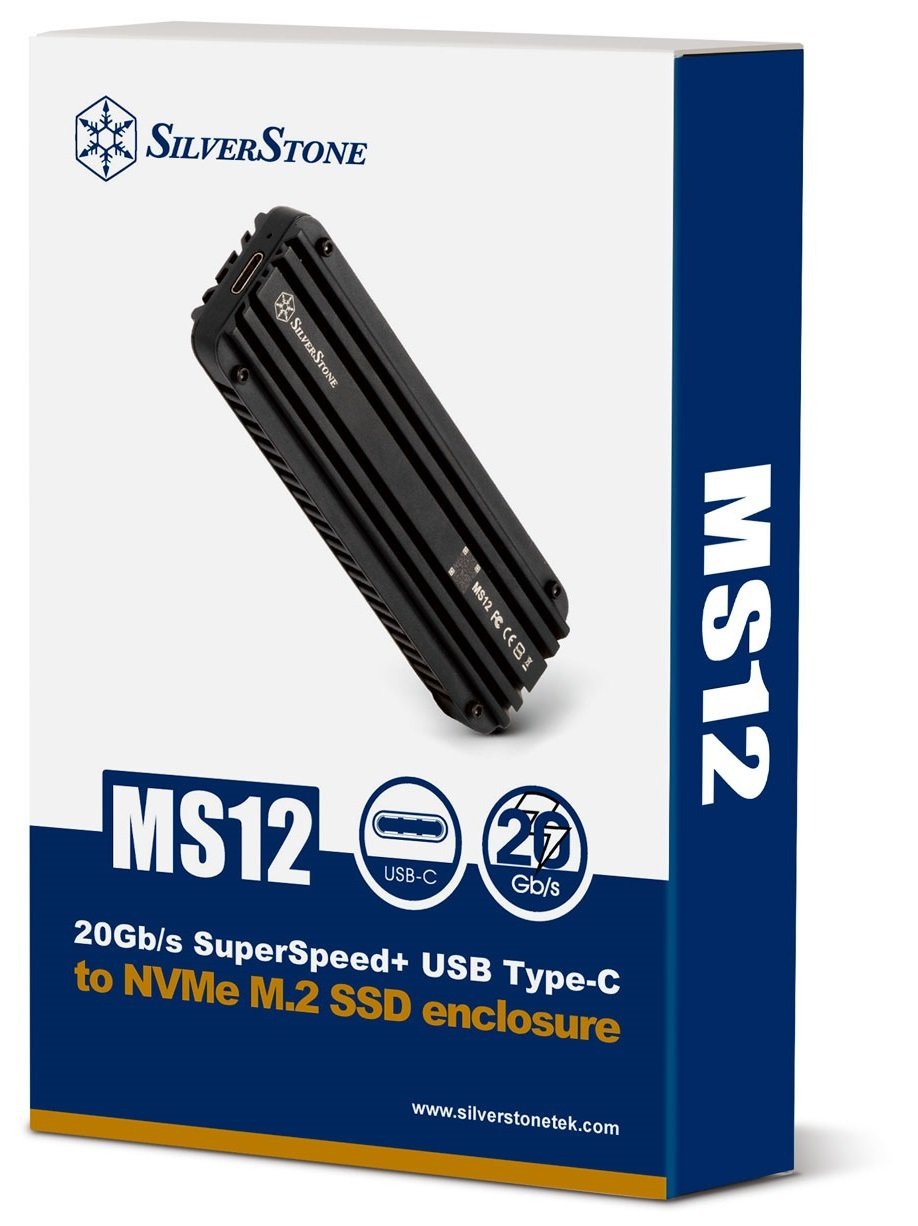 ≡ Портативний корпус SilverStone для SSD NVMe M.2 SST-MS12 USB