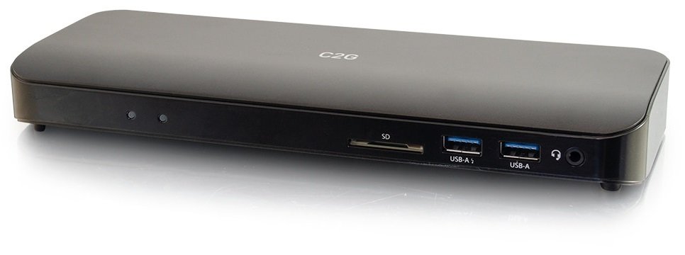 Док станція C2G USB-C Thunderbolt 3 HDMI, Ethernet, USB, SD, mini jack, Power Delivery до 60W (C2G80933)фото