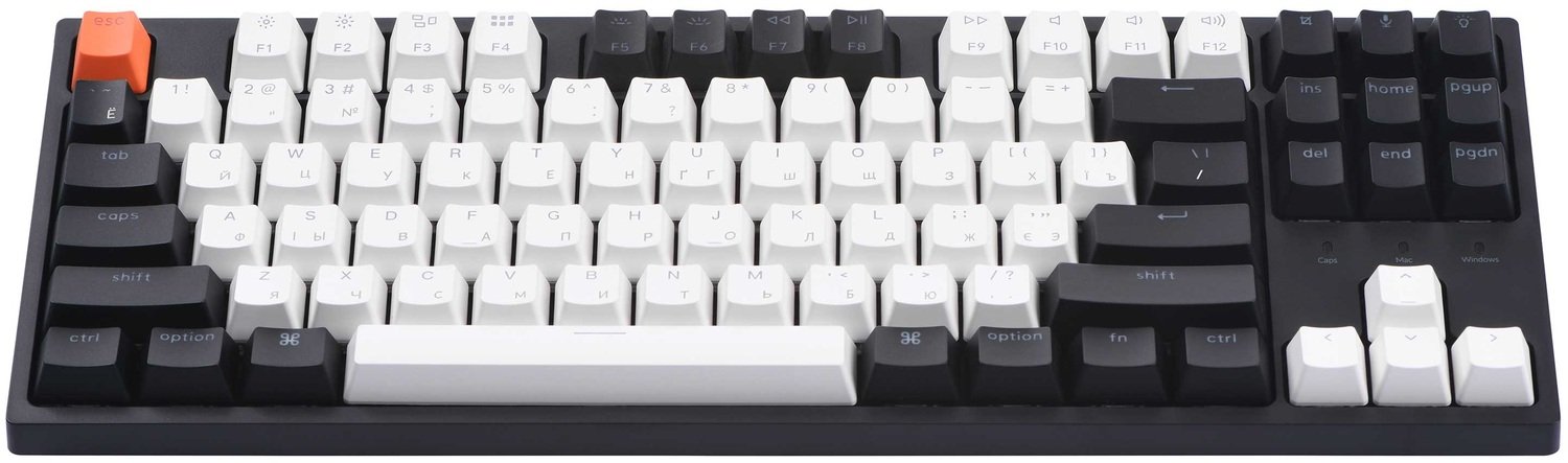 Keychron K2-A3 84 Key Wireless Keyboard WHITE Plastic Frame Gateron – Brown  – Witacom