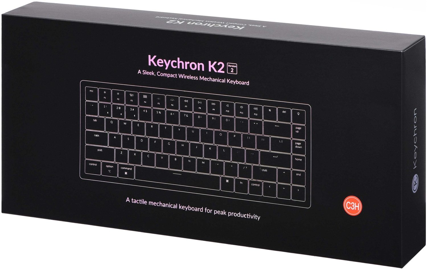 Keychron K2-A3 84 Key Wireless Keyboard WHITE Plastic Frame Gateron – Brown  – Witacom