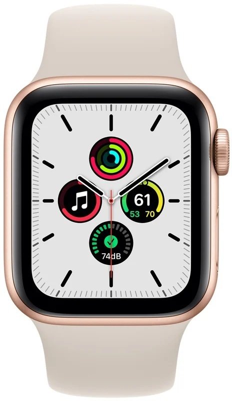 Смарт-годинник Apple Watch SE Gold 40mm Starlight Sport Bandфото