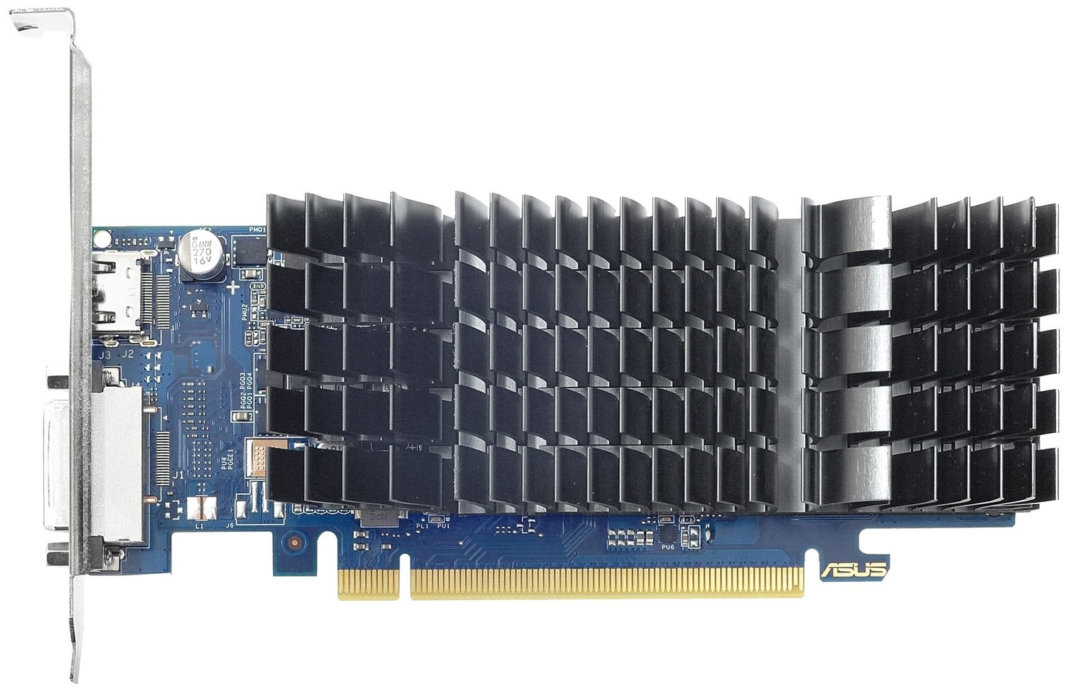 Видеокарта ASUS GeForce GT1030 2GB GDDR4 low profile silent (GT1030-SL-2GD4-BRK) фото 