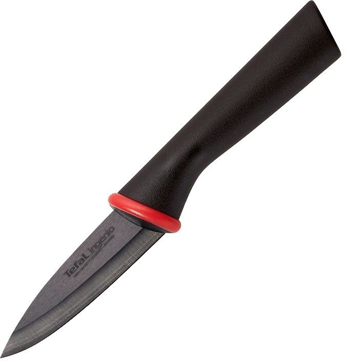 Нож для овощей керамический с чехлом Tefal Ingenio Ceramic Black 8 см (K1520314) фото 