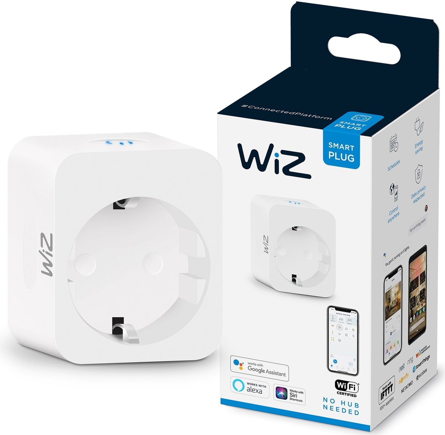 Умная розетка WiZ Smart Plug powermeter Type-F Wi-Fi фото 