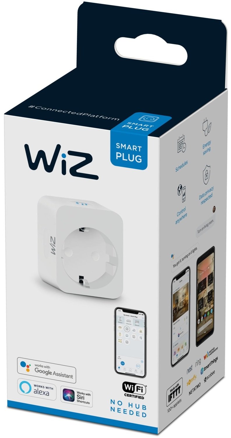 Умная розетка WiZ Smart Plug powermeter Type-F Wi-Fi фото 