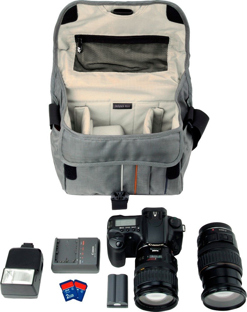 Сумка для фотоаппарата Crumpler Jackpack 4000 (dk._mouse_grey_/_off_white) (JP4000-004) фото 6