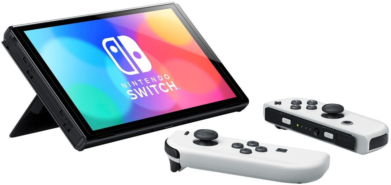 Игровая консоль Nintendo Switch OLED (белая) – купить в Киеве | цена и  отзывы в MOYO