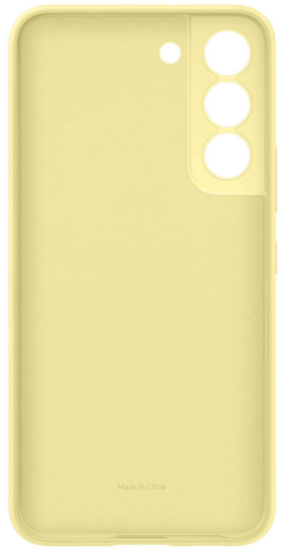 Samsung Galaxy S22 Silicone Cover Case Butter Yellow