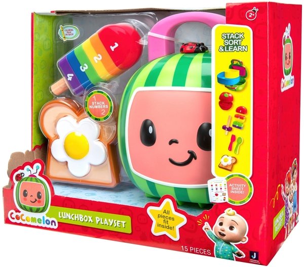 COCOMELON LUNCH BOX PLAYSET JJ STACK SORT & LEARN