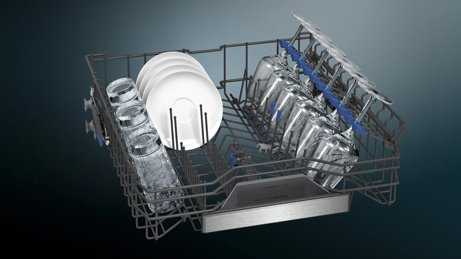 Отдельно стоящая посудомоечная машина Siemens SN25ZI49CE - 60 см/14 компл/8  прогр/6 темп.реж/нерж сталь – купить в Киеве | цена и отзывы в MOYO