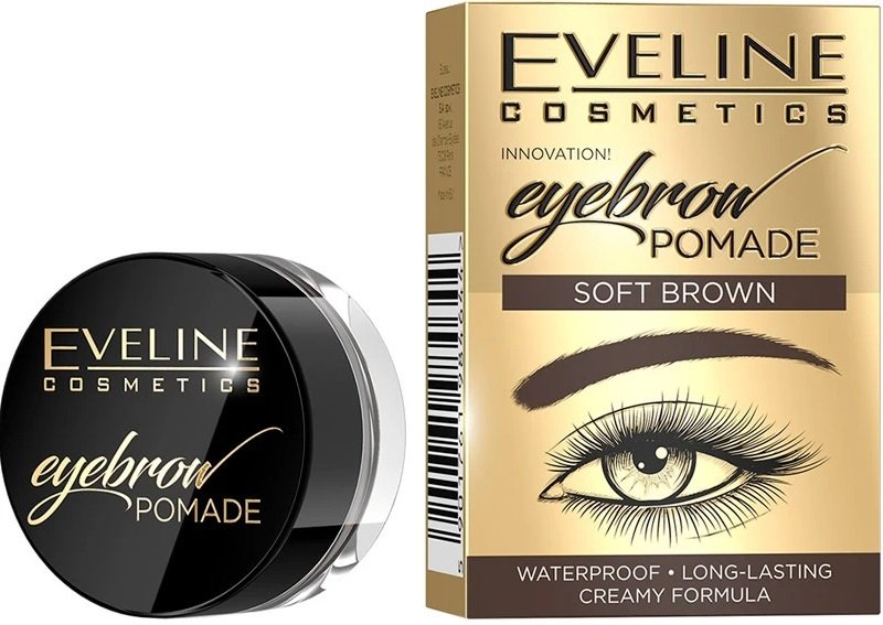 Eveline Cosmetics Помада для бровей - soft brown серии eyebrow pomade фото 