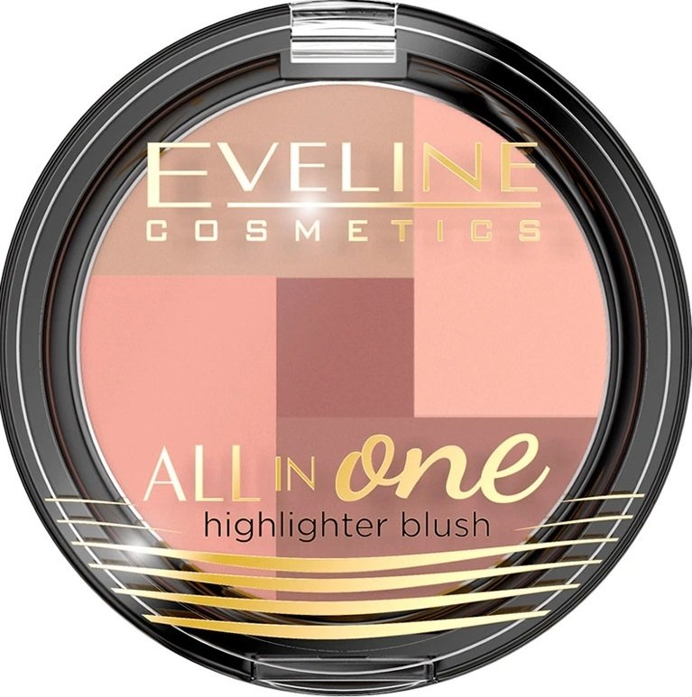 Eveline Cosmetics Рум&#039;яна кольорова палітра №1 серії ALL IN ONEфото