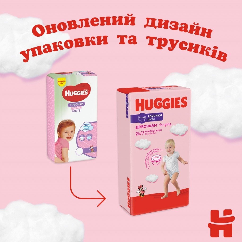 Подгузник Huggies Pants 6 для девочек (15-25 кг) 60 шт – купить в Киеве |  цена и отзывы в MOYO