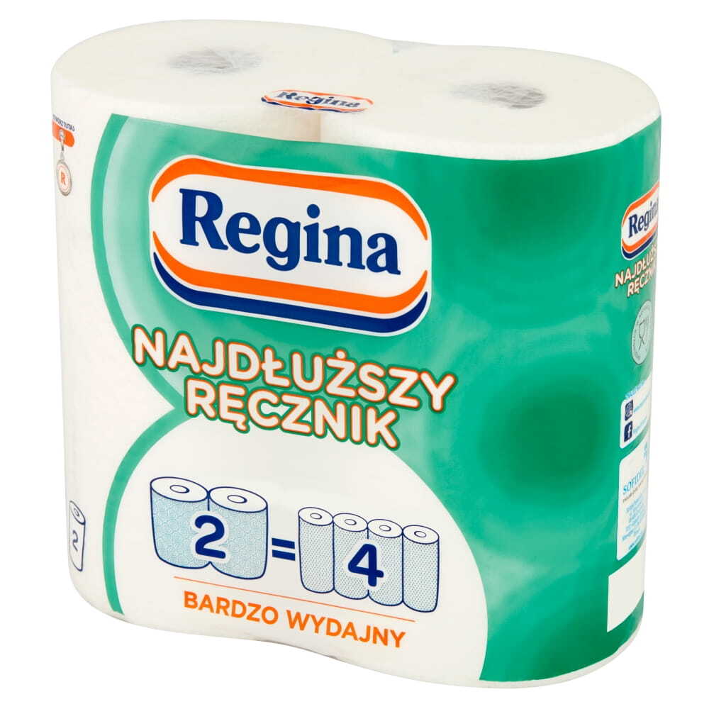 Regina полотенце бумажное 2 слоя 90 отрывов фото 