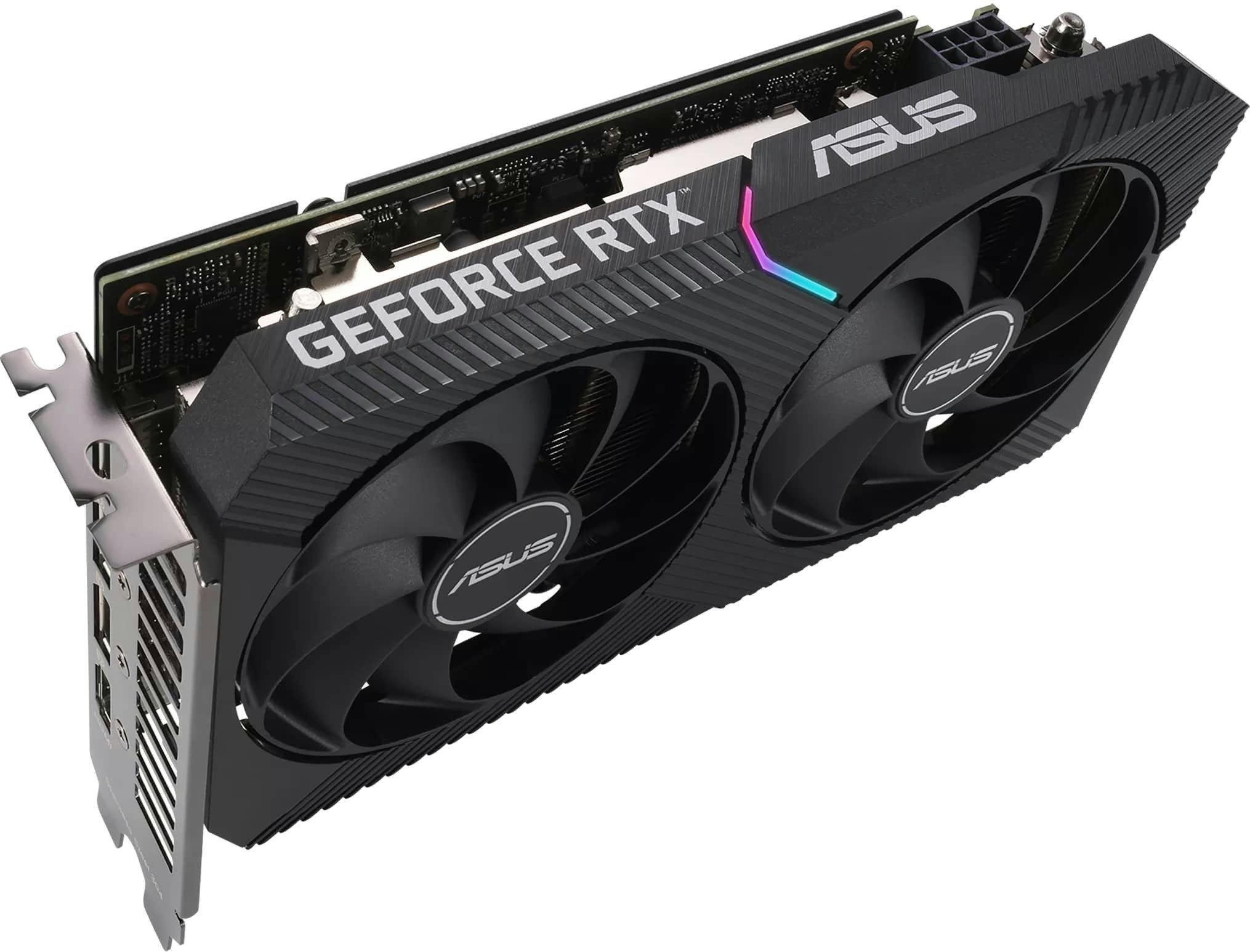 Видеокарта ASUS GeForce RTX 3060 12GB GDDR6 DUAL OC V2 DUAL-RTX3060-O12G-V2 (90YV0GB2-M0NA10) фото 8