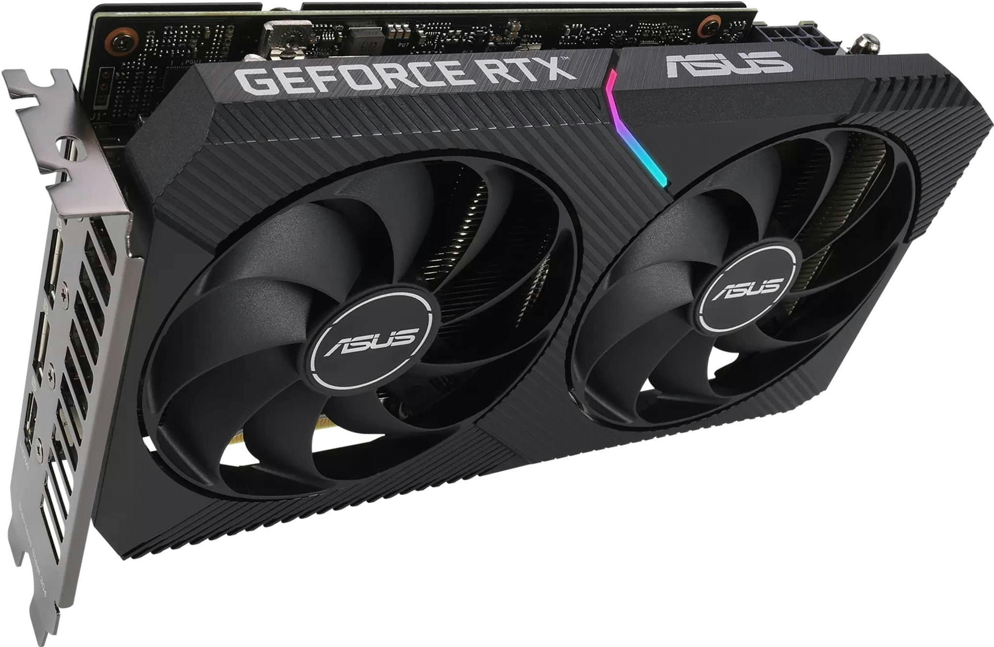 Видеокарта ASUS GeForce RTX 3060 12GB GDDR6 DUAL OC V2 DUAL-RTX3060-O12G-V2 (90YV0GB2-M0NA10) фото 7