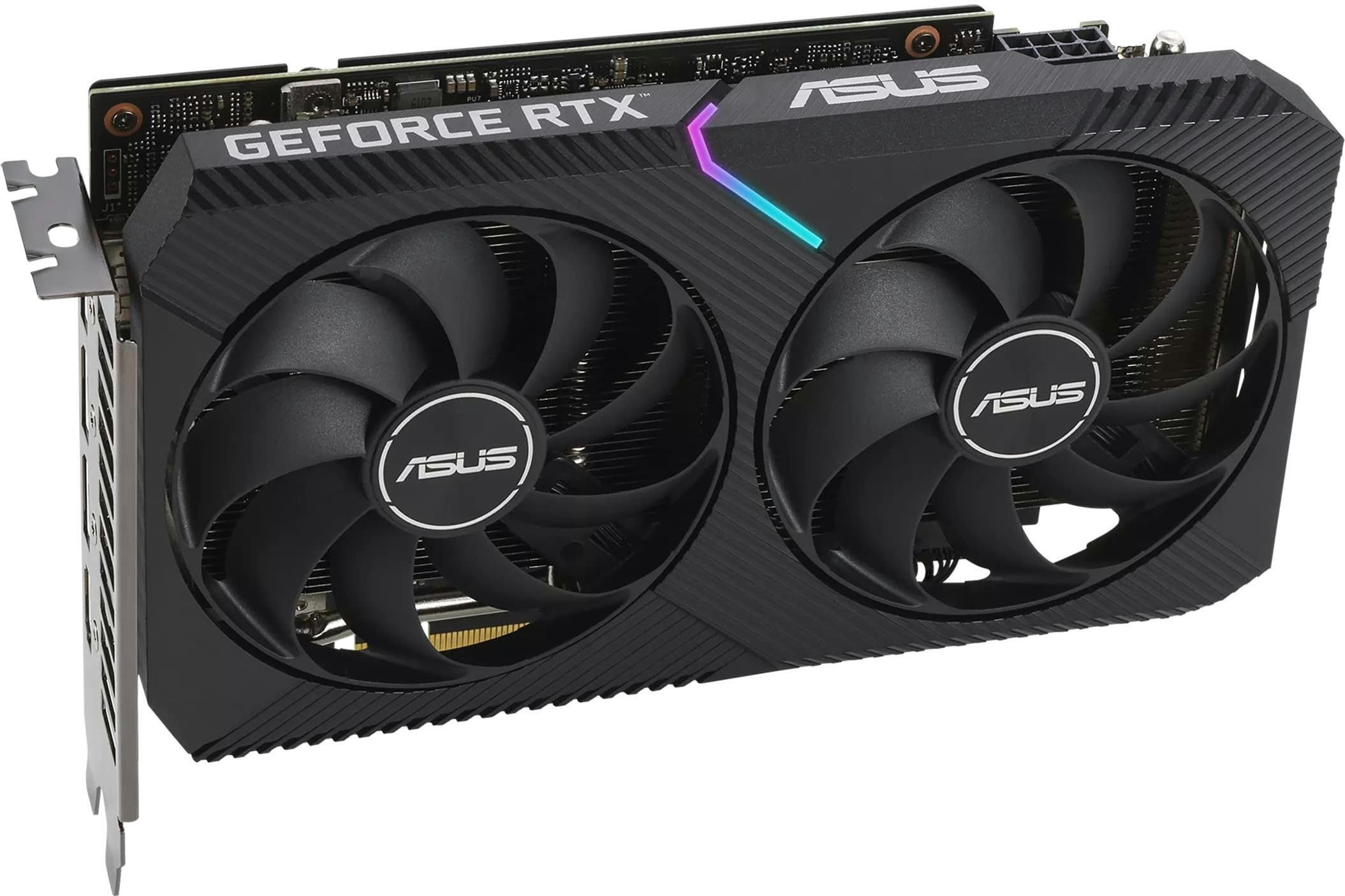 Видеокарта ASUS GeForce RTX 3060 12GB GDDR6 DUAL OC V2 DUAL-RTX3060-O12G-V2 (90YV0GB2-M0NA10) фото 6