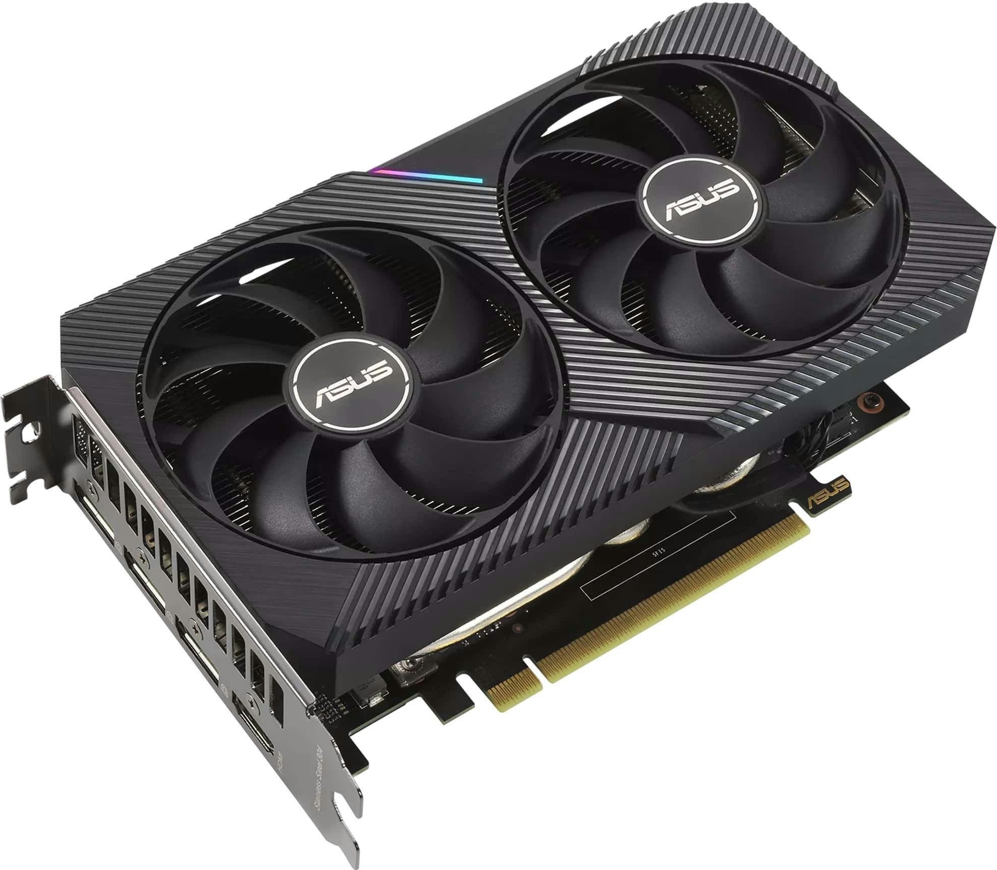 Видеокарта ASUS GeForce RTX 3060 12GB GDDR6 DUAL OC V2 DUAL-RTX3060-O12G-V2 (90YV0GB2-M0NA10) фото 4
