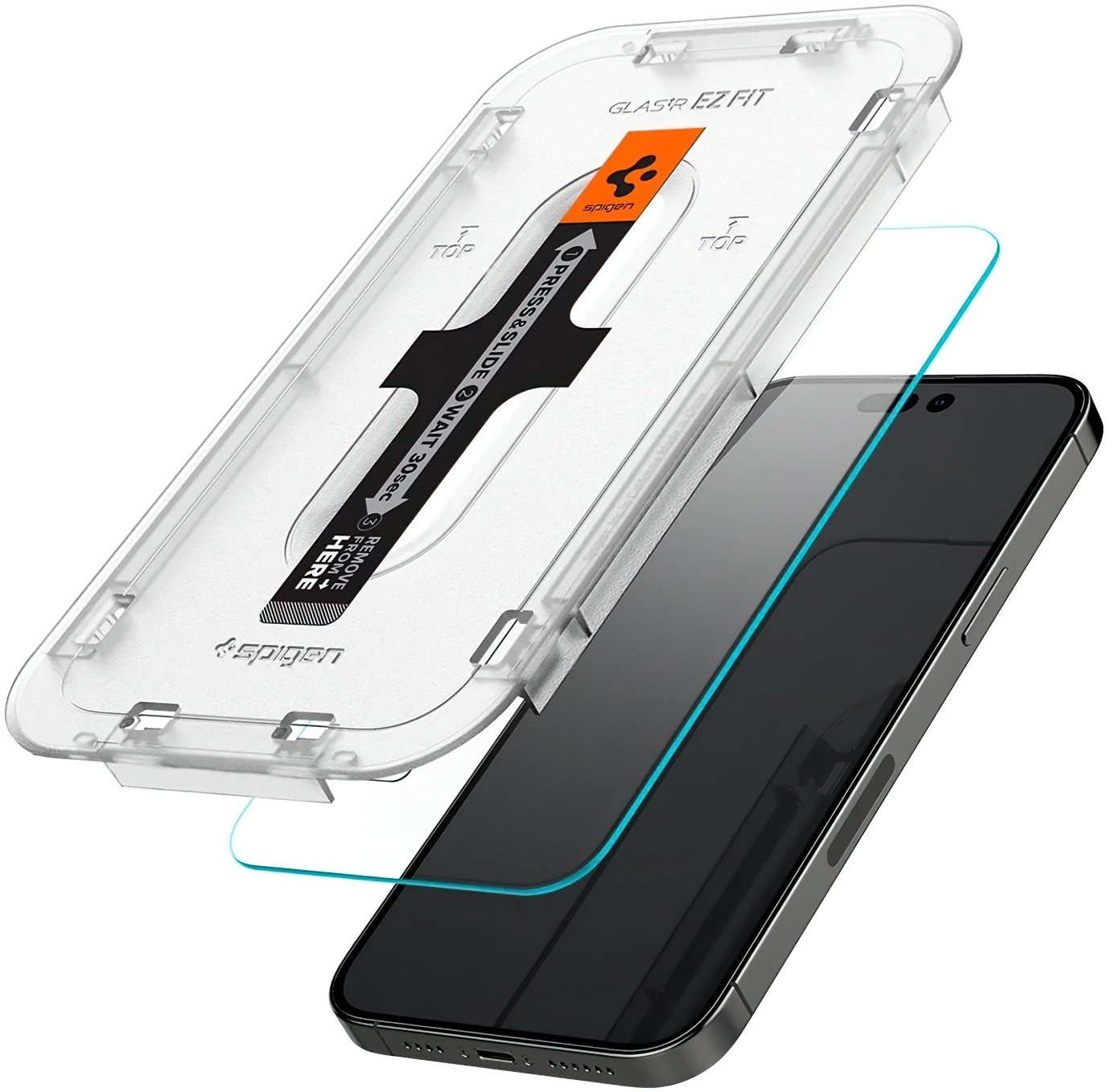 Защитное стекло Spigen для Apple Iphone 14 Pro Glas tR EZ Fit (2 Pack) Clear (AGL05214) фото 
