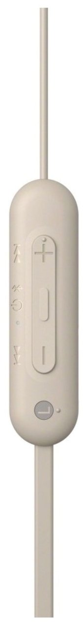 Наушники Bluetooth Sony WI-C100 Beige (WIC100C.CE7) фото 