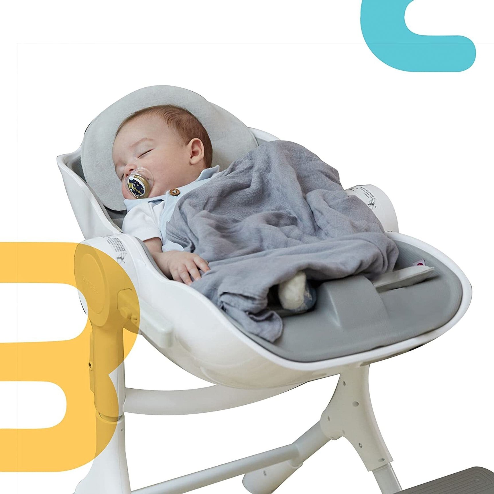 Стульчик для кормления Oribel Cocoon 2.0 Серый фото 12
