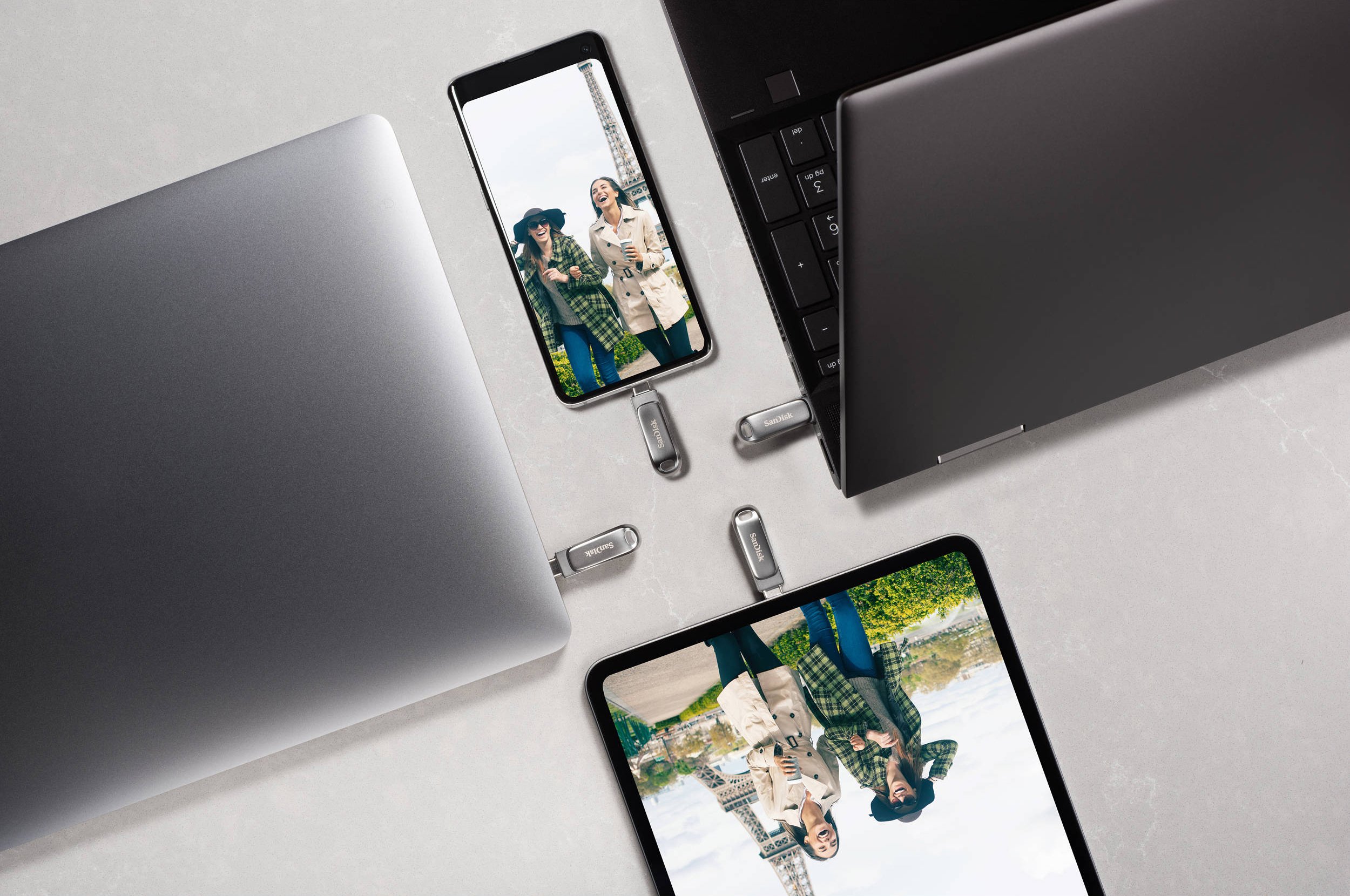 Накопичувач SanDisk 64GB USB-Type C Dual Drive Luxe (SDDDC4-064G-G46)фото11