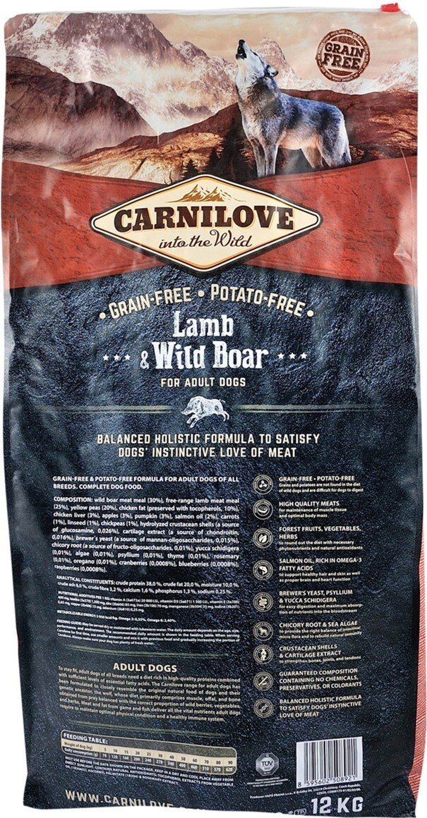 Carnilove lamb & wild best sale boar 12kg