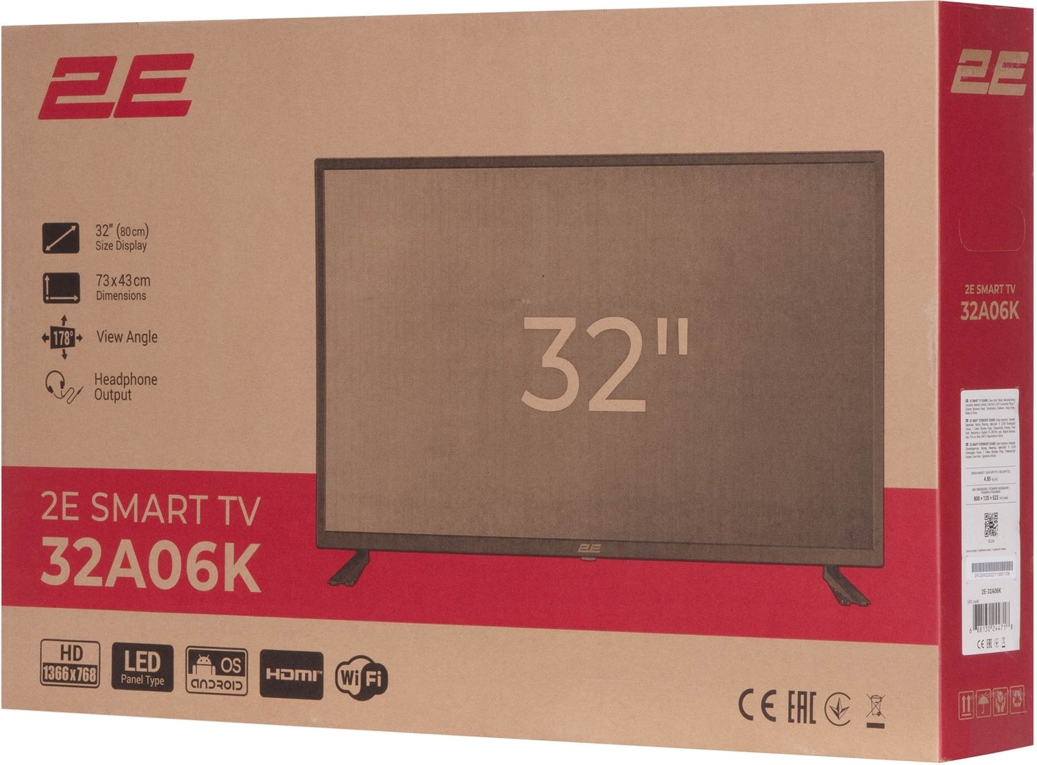 Телевизор 2E 32A06K (2E-32A06K) фото 