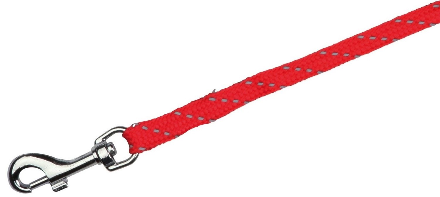Повідець+шлейка для кішок світловідбивальна Trixie TX-4183 1.3 м Червонийфото