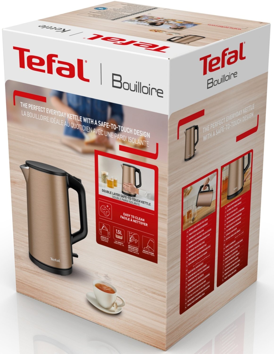 Электрочайник Tefal DOUBLE LAYER SS KI583C10 – купить в Киеве | цена и ...