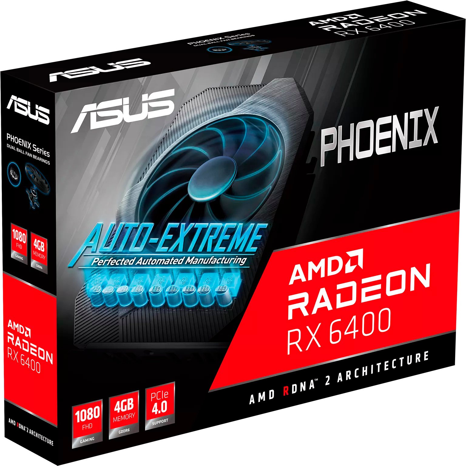 Видеокарта ASUS Radeon RX 6400 4GB GDDR6 PH PH-RX6400-4G фото 8
