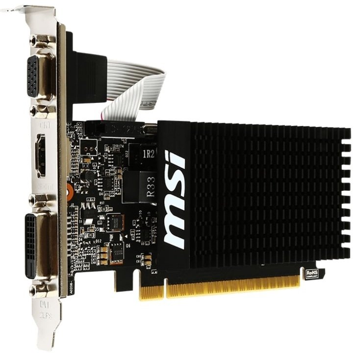 Видеокарта MSI GeForce GT710 2GB DDR3 64bit low profile silent фото 