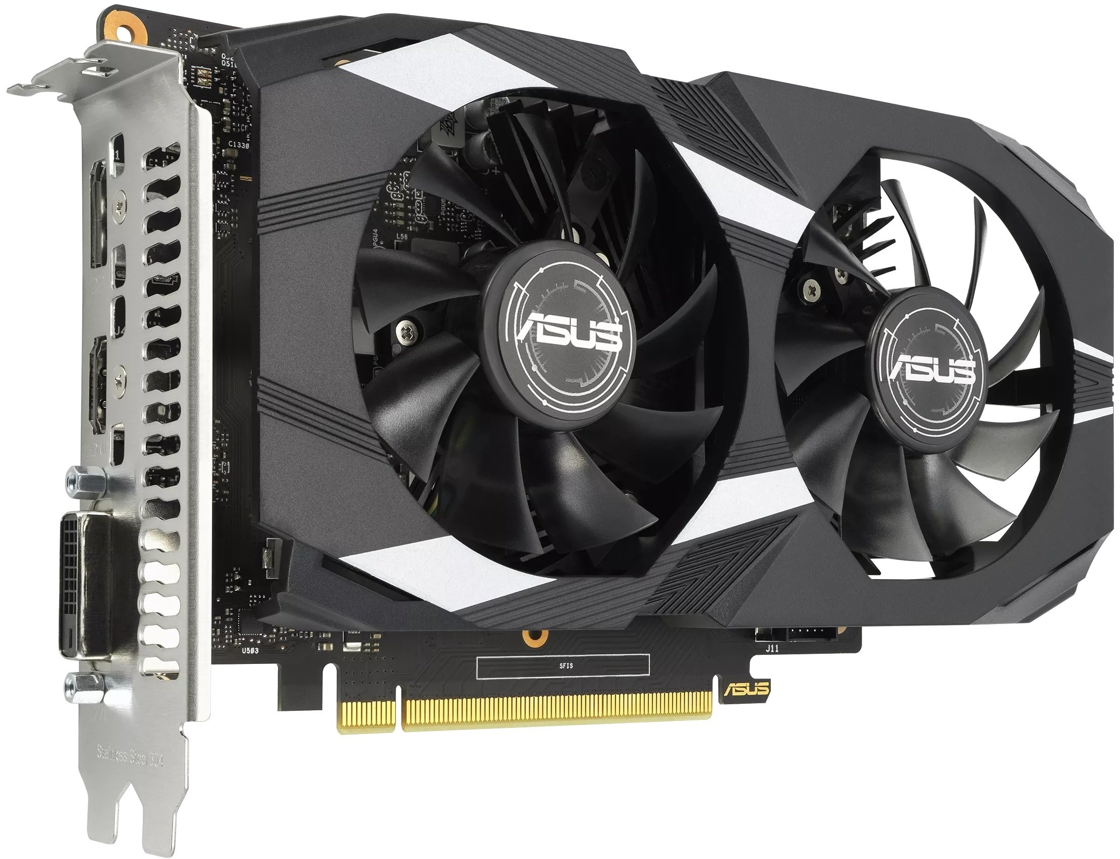 Видеокарта ASUS GeForce GTX 1650 4GB GDDR6 OC DUAL DUAL-GTX1650-O4GD6-P-V2 (90YV0GX8-M0NA00) фото 3