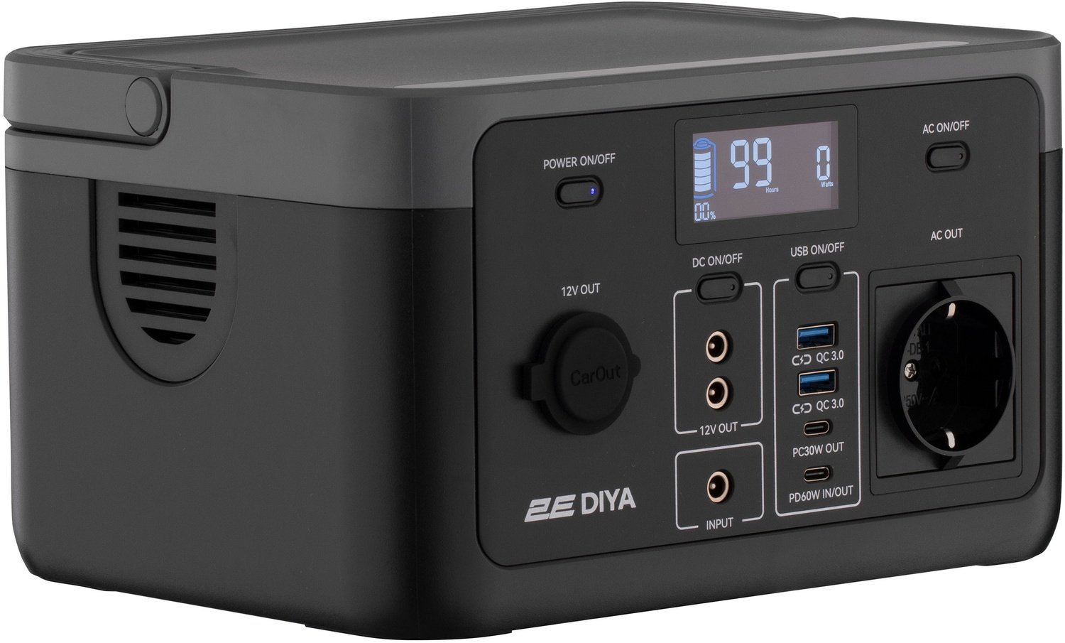Портативна зарядна станція 2Е Diya 300W, 320Wh (2E-PPS03032)фото