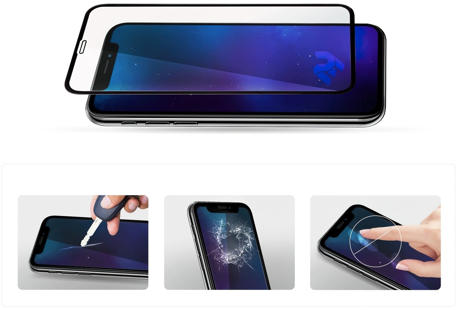 Захисне скло 2E для Samsung Galaxy A34 5G(A346E), 2.5D FCFG,(1 Pack),black border (2E-G-A34-SMFCFG-BB)фото