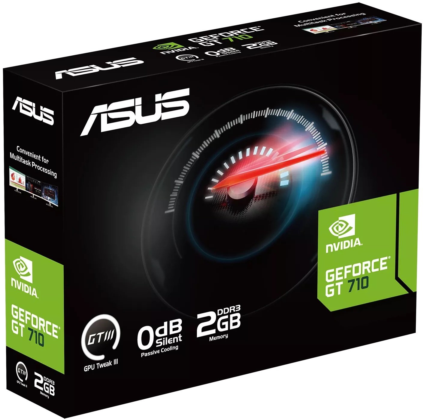 Видеокарта ASUS GeForce GT710 2GB GDDR3 silent (90YV0I70-M0NA00) фото 6
